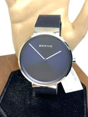 Bering Men's Watch 14539-307 Quartz Silver Blue Dial Stainless Steel 39mm